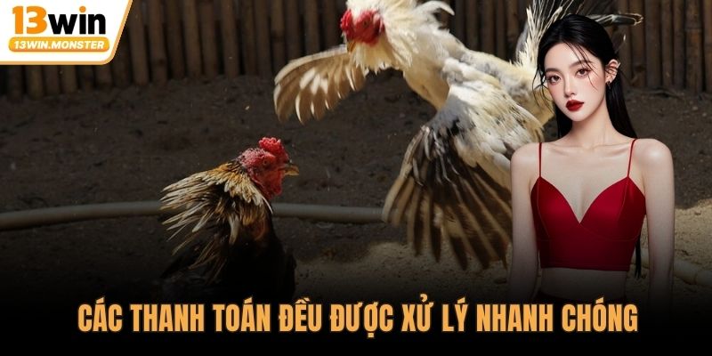 Các thanh toán đều được xử lý nhanh chóng